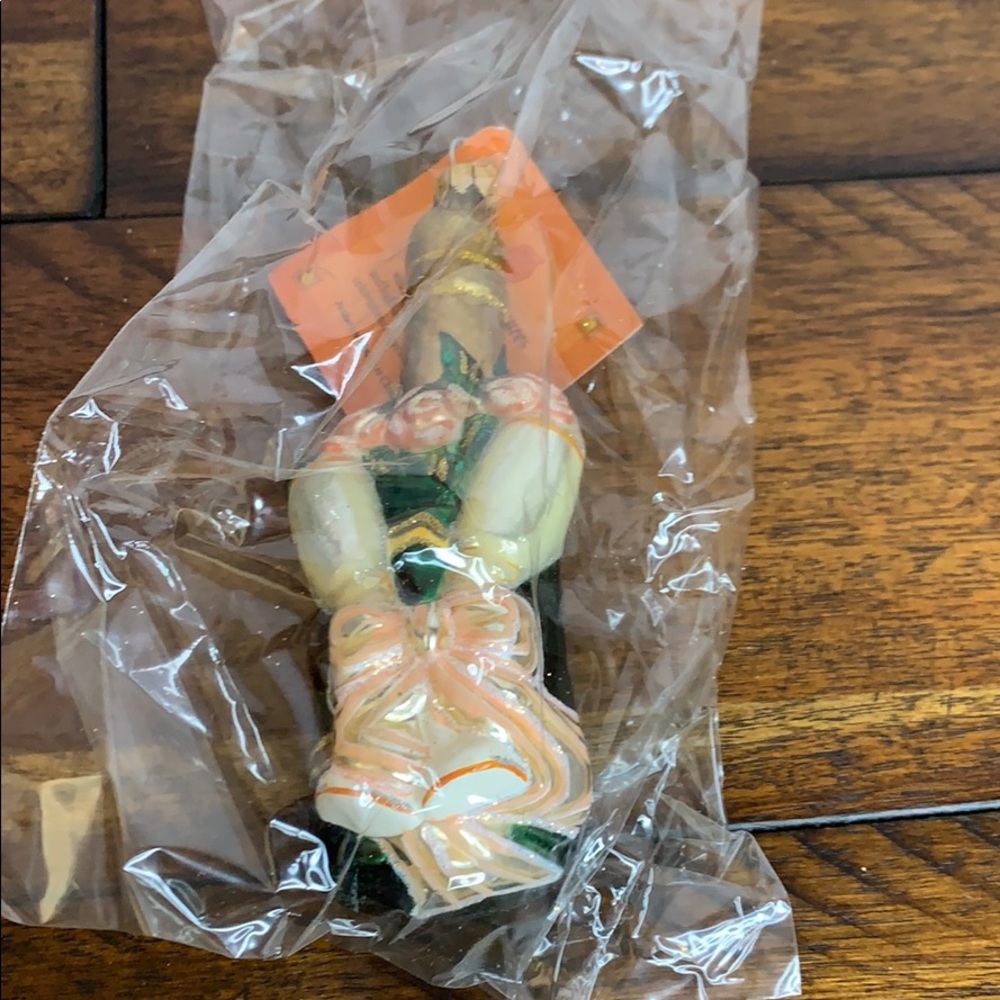 Champagne Bottle Glass Ornament